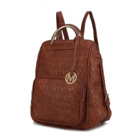 MKF Collection Torra Milan Signature Trendy Backpack by Mia k (Material: Polycarbonate, Color: Cognac)